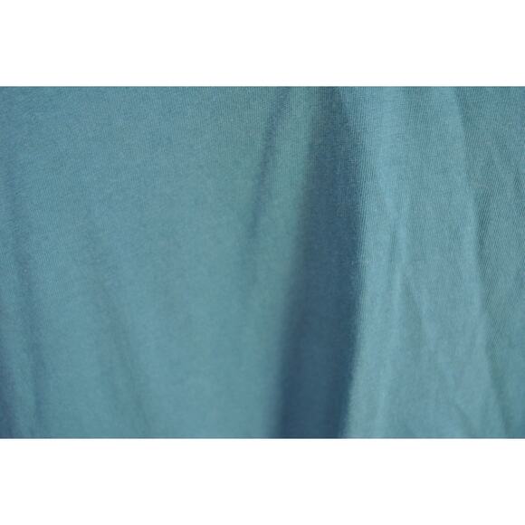 J.Crew Broken-In Henley Long Sleeve Shirt  Size L  Teal Blue Cotton  Re-Imagined - Picture 3 of 5